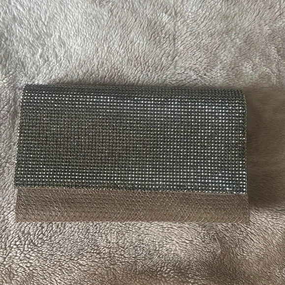 Swarovski crystal and python vintage shoulder clutch - Picture 2 of 16